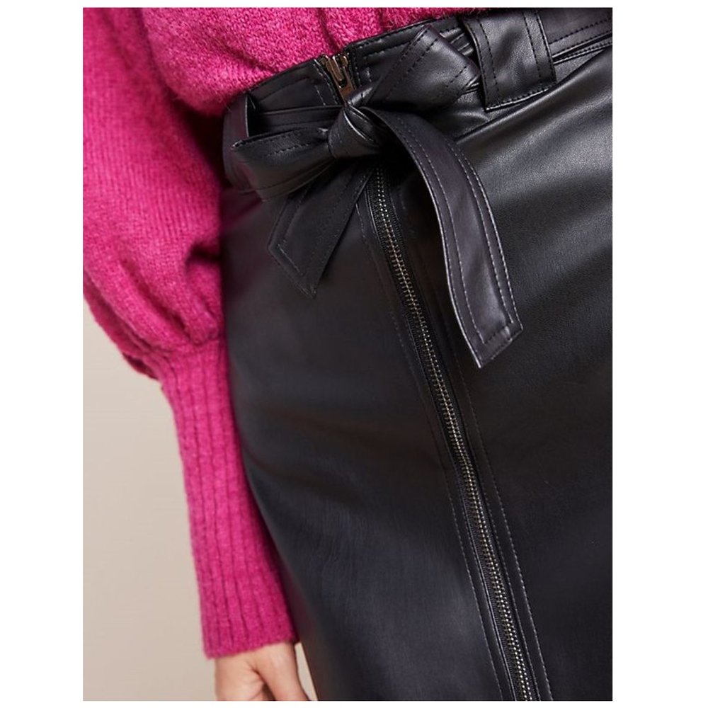 Anthro Bailey 44 Marceline faux leather mi… - Picture 2 of 8